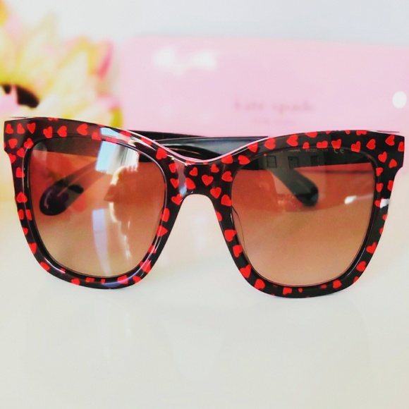 Kate Spade Emmylou 51mm Heart Sunglasses ❤ - Picture 6 of 8